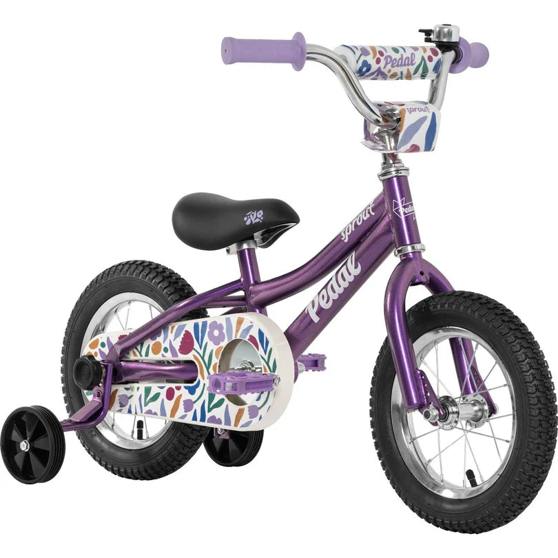 Pedal Sprout Purple & Flowers 12inch