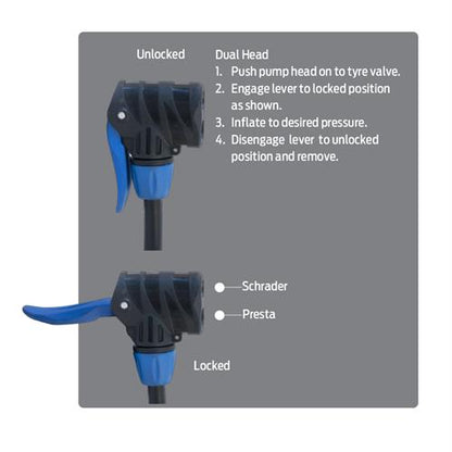 Azur - SP45 Floor Pump