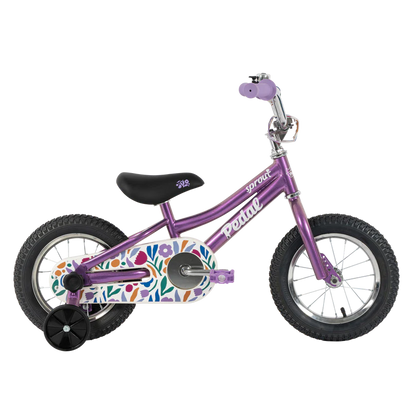 Pedal Sprout Purple & Flowers 12inch