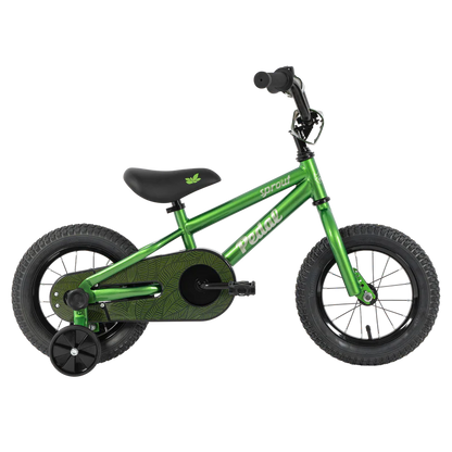 Pedal Sprout Green & Silver 12inch