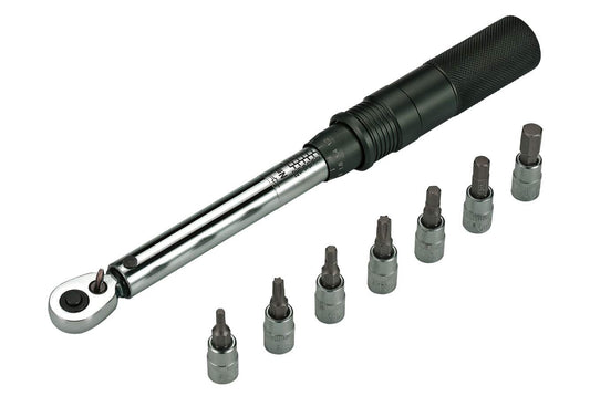 Torque wrench with various drill bits