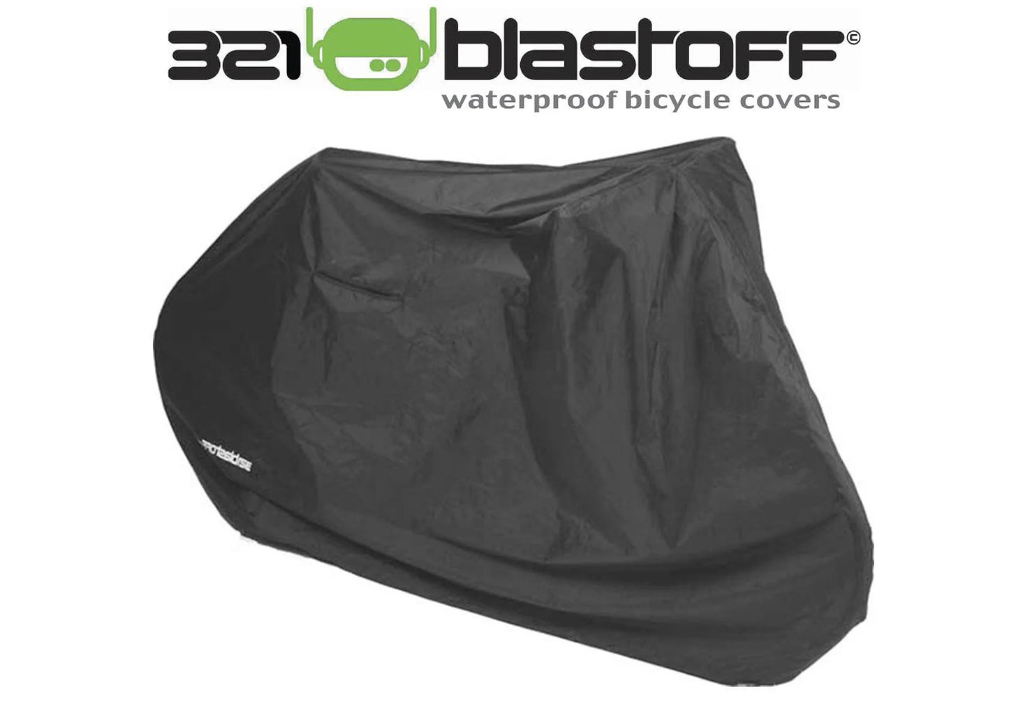 Blast Off Bicycle Cover Black