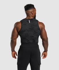BM002 GLL TANKTOP SEAMLESS CARBON