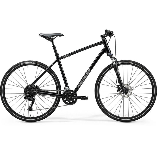 Merida Crossway 100 Glossy Black-Silver Small
