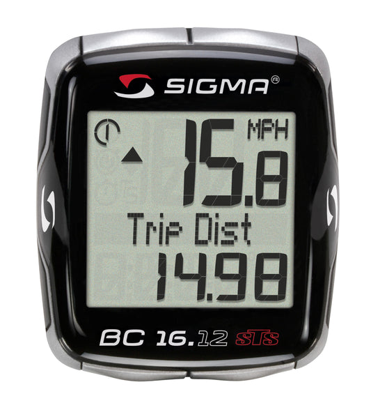 SIGMA BC1612 Bicycle Computer with Cadence Sensor - 16 Functions